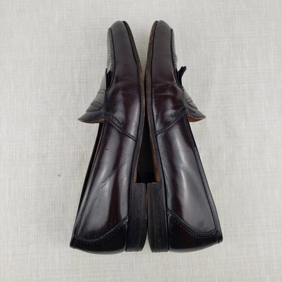 Bally Kiltie Loafers Brown Leather Classic Slip On Shoes Mens Size 9.5 EEE main image 4